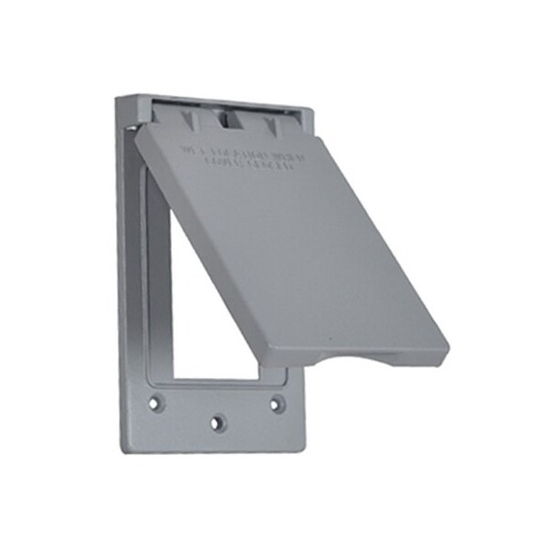 Hubbell ME GRY Vert Flip Cover 1C-GVX - main